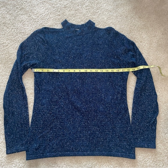 Ellie Tahari Brodly sparkle cold shoulder sweater - Picture 5 of 9